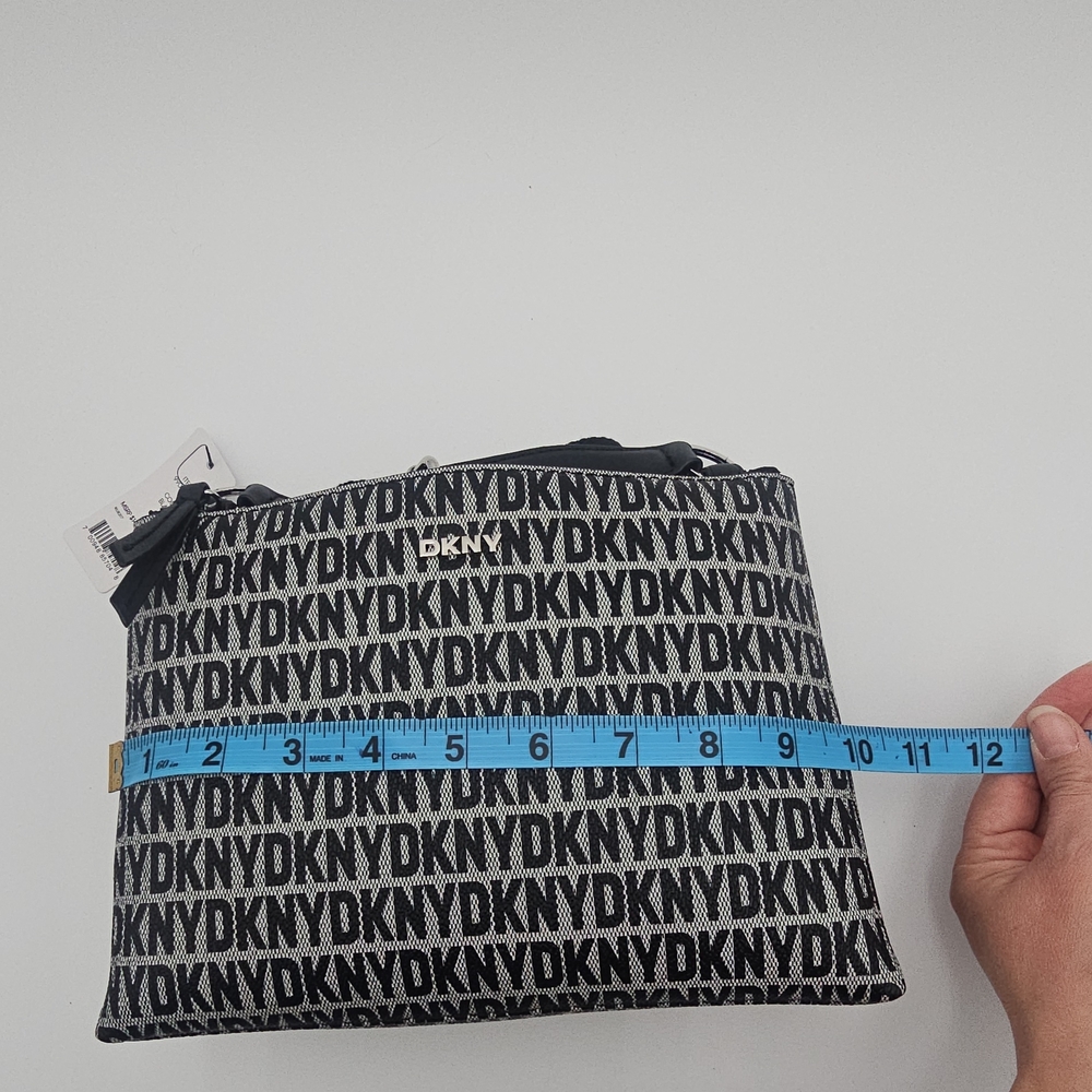 DKNY Black and Gray Logo Handbag - Picture 7 of 8